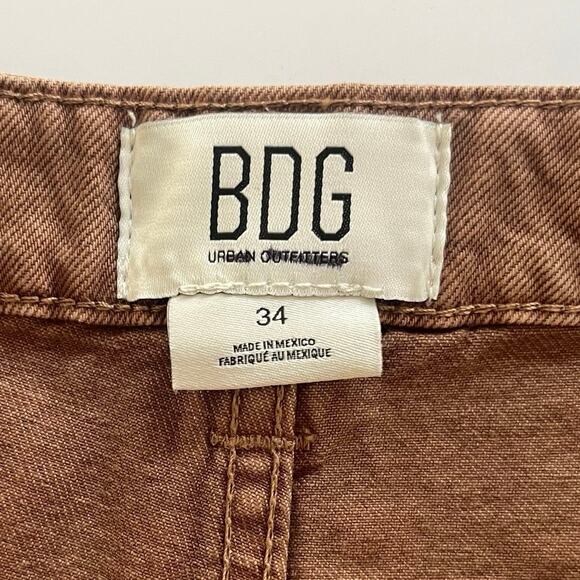 Urban Outfitters BDG Bella Baggy Carpenter Jeans Women's Size 34 Brown Loose NWT - Picture 6 of 12